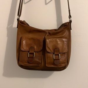 Distressed Leather Jack Georges handbag!
